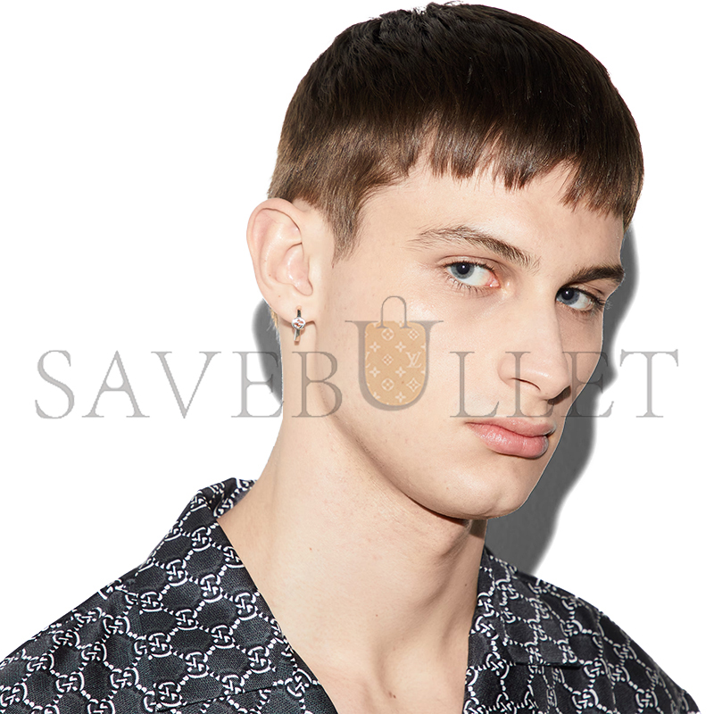 GUCCI INTERLOCKING HOOP EARRINGS ‎796323